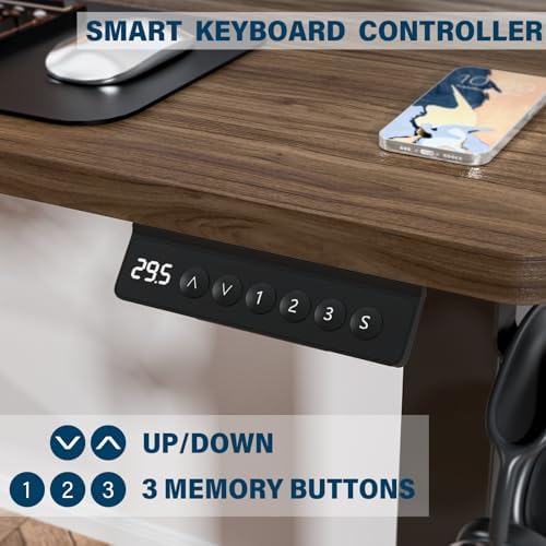Kingant Standing Desk, 35x20 Inch Electric Height Adjustable Computer Desk - Image 5