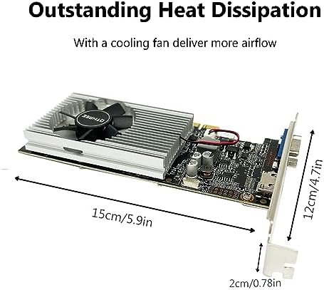 QTHREE GeForce GT 210 Graphics Card,1024 MB DDR3 64 Bit,HDMI,VGA,Low Profile Video Card for PC,GPU,PCI Express 2.0 x16,SFF,Low Power - Image 4