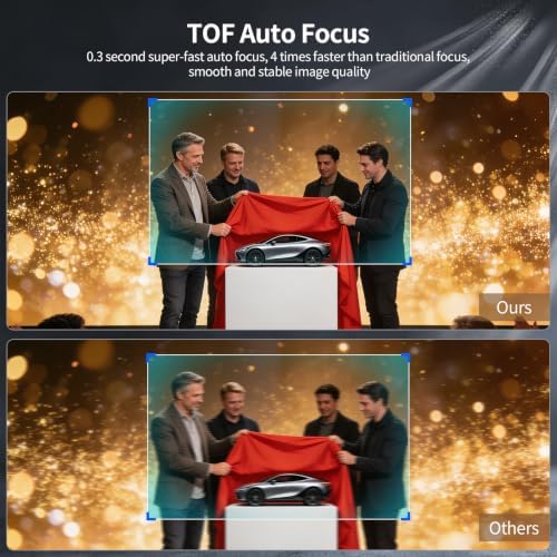 4K 60FPS Camera, TOF Real-time Auto Focus, 20x Optical Zoom, Dual Mics, HDR - Image 4