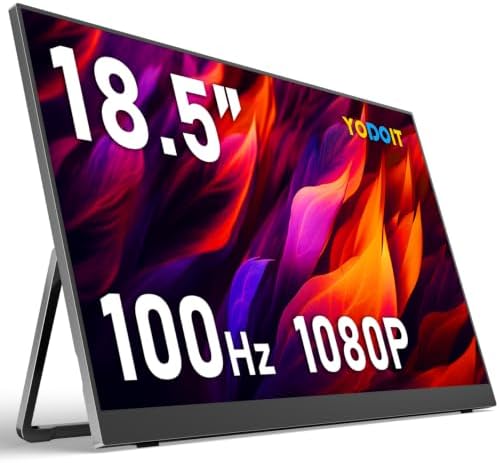 Yodoit 18.5" Portable Monitor 100Hz FHD USB-C IPS for Gaming and Work by Stayconnectedstayproductive