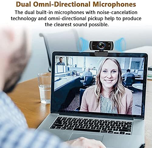 NexiGo N980P 1080P 60FPS Webcam with Microphone and Software Control, USB Computer Camera, Built-in Dual Noise Reduction Mics, 120° Wide-Angle for Zoom/Skype/FaceTime/Teams, PC Mac Laptop Desktop - Image 5