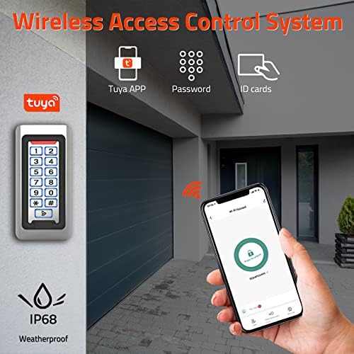 Wireless WiFi Access Control Keypad, Metal Stand-Alone Door Access Control - Image 4