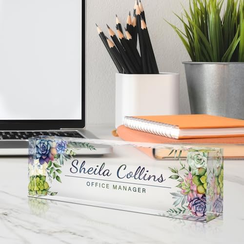 Custom Name Plate for Desk, Employee Appreciation Gifts, Office Decor - Image 3