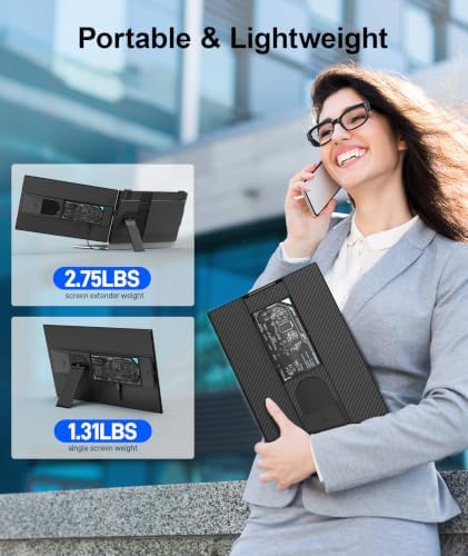 ZUMWALT 15.6" Laptop Screen Extender, 1080P FHD Detachable Monitor Extender - Image 7