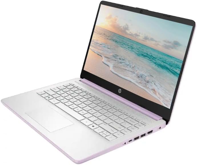 HP 14" Business Laptop Computer with 1-Year Office 365, Intel Quad-Core N150 Processor, 4GB RAM 384GB Storage (128GB UFS+256GB SD Card), Windows 11 Home, PLUSERA Earphones, Honey Lavender - Image 3