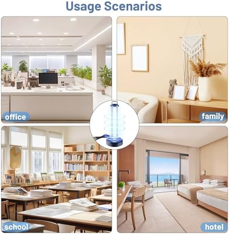 38W UV Sanitizer Light, Ultraviolet Light, 110V, 99.99% UVC Ozone Free UV Lamp for Home, Office, Hotel, School - Image 5
