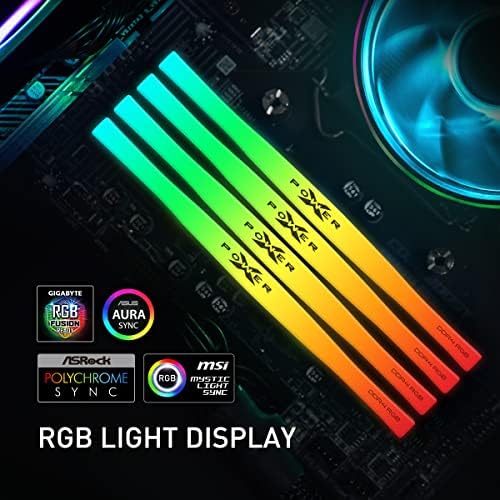 Silicon Power Gaming DDR4 16GB Kit (2 x 8GB) Zenith RGB RAM Gaming 3600MHz (PC4 28800) C18 Desktop Memory Module Ram with Heatsink Black (SP016GXLZU360BDD) - Image 4
