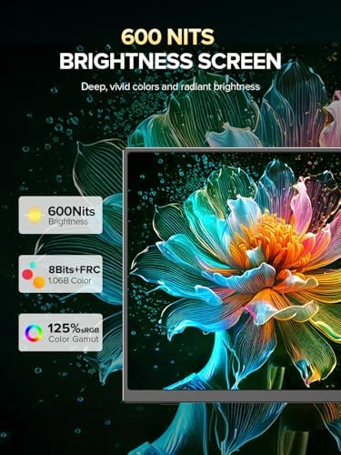 UPERFECT 14.5" 4K Portable Monitor, 125% sRGB, 600 Nits 16:10 Display - Image 4