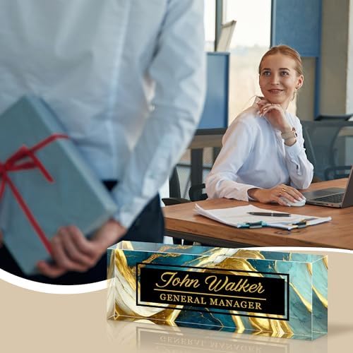 Ship Next Day Desk Name Plate Personalized, Custom Name Plate for Desk - Image 6