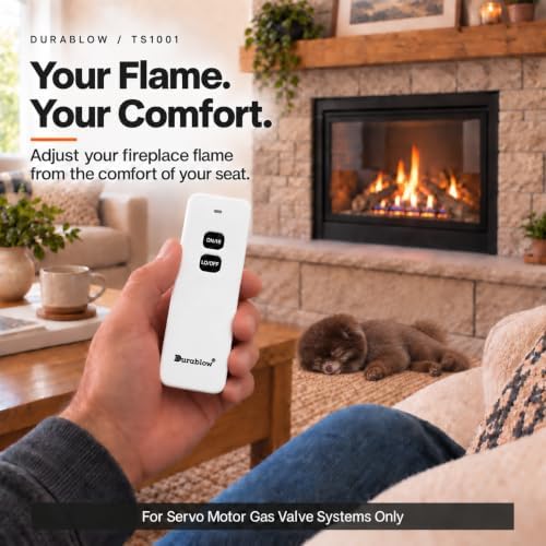 Durablow TS1001 Gas Log/Fireplace On/Off Remote Control Kit for Modulating Variable Flame Servo Motor Gas Valves (Replacement for Sky-MRCK, SR-1001, MRCK) - Image 3