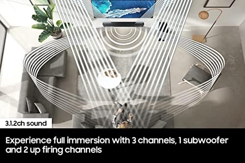 SAMSUNG HW-S800B/ZA 3.2.1ch Soundbar w/ Wireless Dolby Atmos DTS Virtual:X, Ultra Slim Design, Q Symphony, SpaceFit Sound, Airplay 2, Game Pro Mode, Alexa Built-In, 2022, Black - Image 3