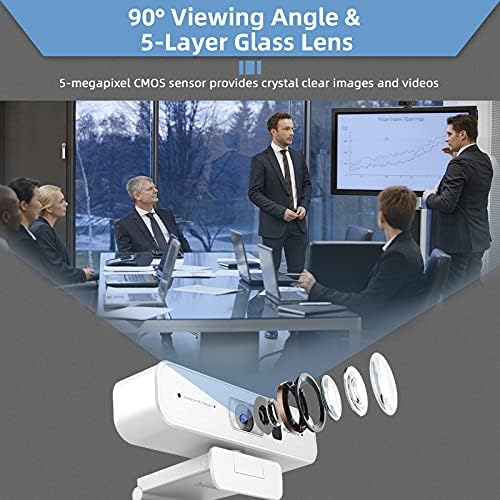 Zoom Certified, NexiGo N940P (Gen 2) 2K Zoomable Webcam with Remote| Sony_Starvis Sensor | 3X Zoom in and Out| Dual Stereo Microphone, for Zoom/Skype/Teams/Webex (White) - Image 3