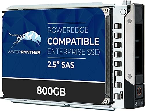 800GB SAS 12Gbps 2.5in SSD for Dell PowerEdge Servers | Enterprise Solid State Drive in Gen14 Tray by WaterPanther