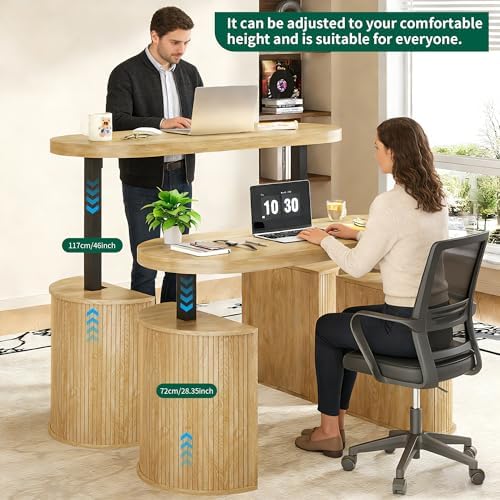 Electric Standing Desk, Sit Stand Up Desk, Adjustable Height Executive Desk - Image 4