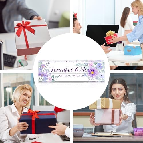 Personalized Office Name Plate - Purple (B) - Image 5