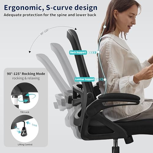 Ergonomic Office Chair Desk Chair with Adjustable Lumbar Support - Image 4