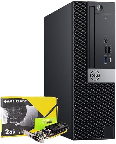 Dell Gaming PC Desktop PC 5060 (SFF) with GeForce GT1030 2GB DDR5 Graphics | Hexa Core i5 8th Gen Up to 4.1Ghz | 32GB DDR4 RAM 512GB SSD Storage | 4K Support | Windows 11 Pro -64 bit (Renewed) by Amazon+Renewed