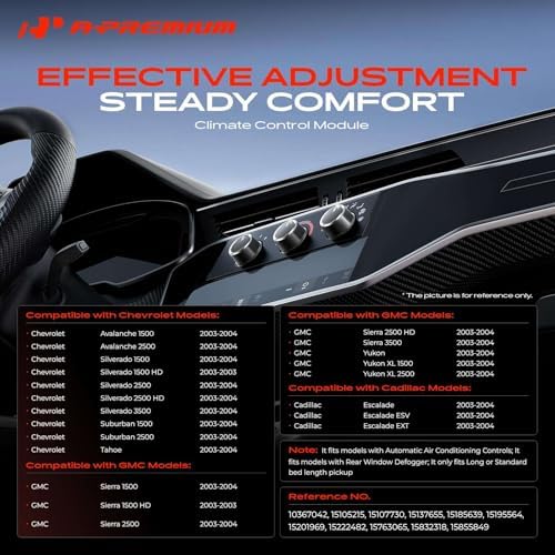 A-Premium Automatic Climate Control Module A/C & Heater Control Panel - Image 2