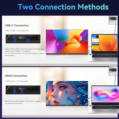 Kenowa 27 Inch Large Second Monitor 2K QHD 100Hz IPS Screen USB C HDMI - Image 3