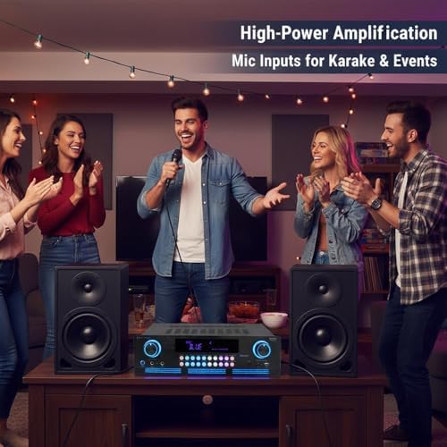 Vaiyer Home Audio Sound System Kit, 2000 W Bluetooth Amplifier - Image 6