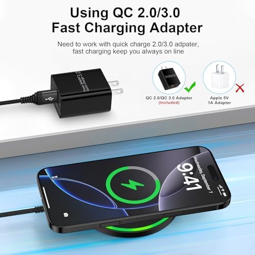 15W Wireless Charger Fast Charging Pad for Motorola Moto G Power 2025/razr+ - Image 3