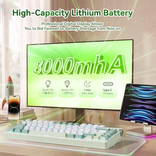 LeobogxAula Nova75 Wireless Mechanical Pink Keyboard,Gaming Keyboard - Image 4