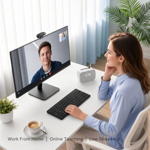 4K Webcam with Microphone, Triple Privacy Protection Computer Camera Calls - Image 4
