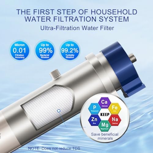 Wheelton Under Sink Water Filter System, Ultrafiltration, Stainless Steel - Image 6
