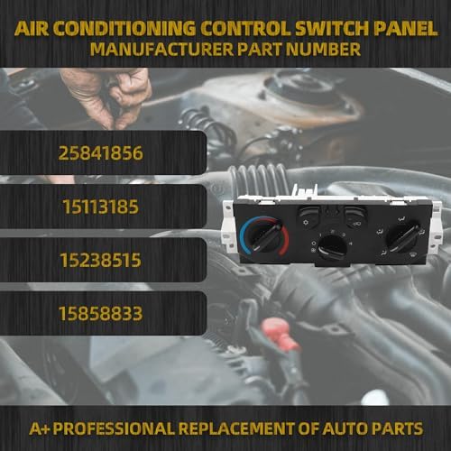 Dasbecan HVAC Climate Control Module A/C Air and Heater Switch Panel - Image 2