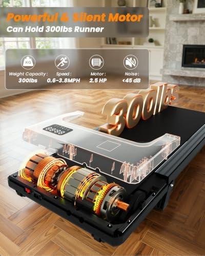 Superun Walking Pad with 6% Incline, 2.5HP Treadmill, 300 lbs - Image 5