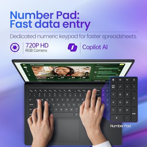 Dell 15 Business Touchscreen Laptop–Intel Core i7-1355U (10-Core), 32GB RAM, 1TB SSD Windows 11 Pro, Office 365 for the Web –15.6" FHD Touch, AI Copilot –2026 New Computer - Image 5