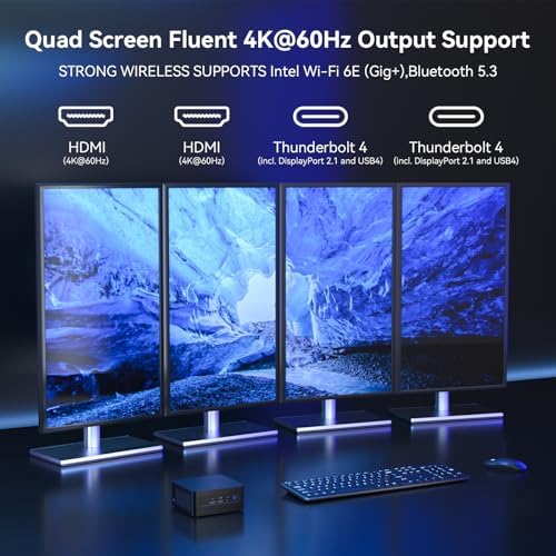 Intel NUC 13 PRO, for ASUS NUC 13 Pro NUC13ANHi5 Arena Canyon Kit/Barebone, 13th Gen CPU, NO RAM, NO SSD, NO OS, Core i5-1340P Mini PC, 8K/4K UHD, Gigabit Ethernet/WiFi-6 for Business/Office/Home/VESA - Image 6