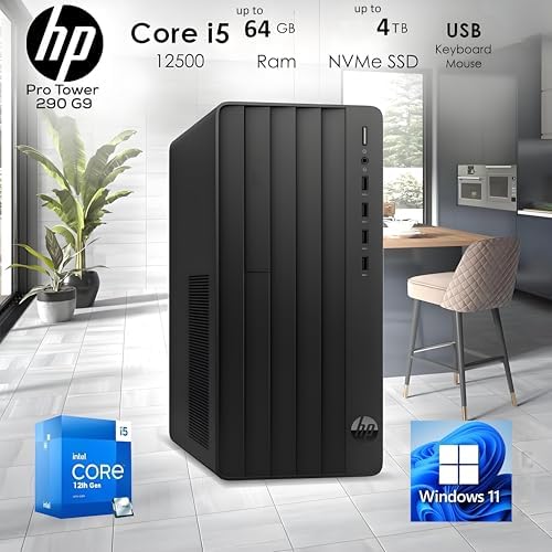 HP 2026 Desktop Computer, Intel i5-12500 up to 4.6 GHz, 16GB RAM, 512GB SSD - Image 3