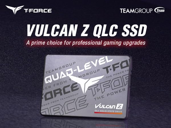 TEAMGROUP T-Force Vulcan Z 1TB SLC Cache 3D NAND QLC 2.5 Inch SATA III Internal Solid State Drive SSD (R/W Speed up to 550/470 MB/s) T253TY001T0C101 - Image 4