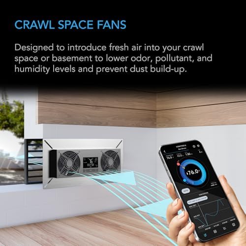 AC Infinity AIRTITAN T8-N, Crawlspace Basement Ventilator Intake Fan - Image 2