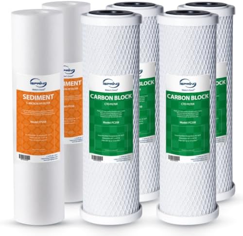 iSpring F6WGB32B 3-Stage Whole House Water Filter, 2 Packs by iSpring