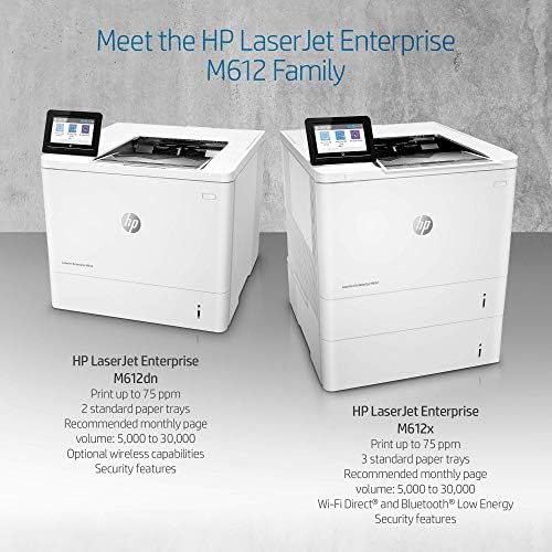 HP Laserjet Enterprise M612dn Monochrome Duplex Printer (7PS86A), White, Standard (Renewed) - Image 5