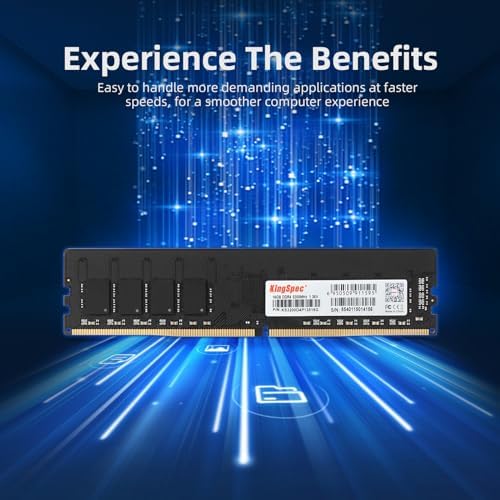 KingSpec 32GB (2x16GB) DDR4 RAM 3200MHz for Desktop - Plug-and-Play, Home & Office Use, Standard Version, 288-Pin DIMM CL18 1.35V Computer Memory Compatible with Most Intel/AMD PCs - Image 4