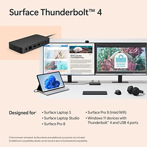 Microsoft Surface Thunderbolt 4 Docking Station - Black (T8H-00001) (Pack of 4) - Image 6