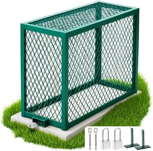 Steel Backflow Preventer Security Cage Cover, 34 3/8” L x 13 3/8” W x 24” H by MorningRo