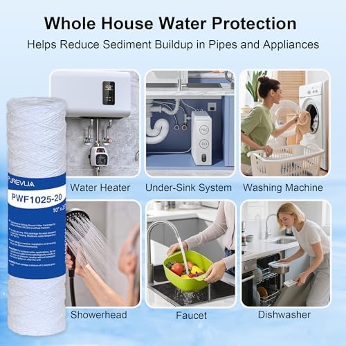 20 Micron 10"x2.5" String Wound Sediment Filter, 6-Pack - Image 6