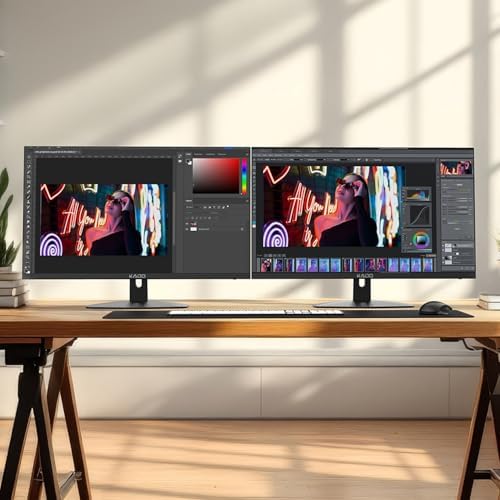 Kado Dual Monitor 2-Pack 27" 1920x1080 75Hz FHD Computer Monitor - Image 3