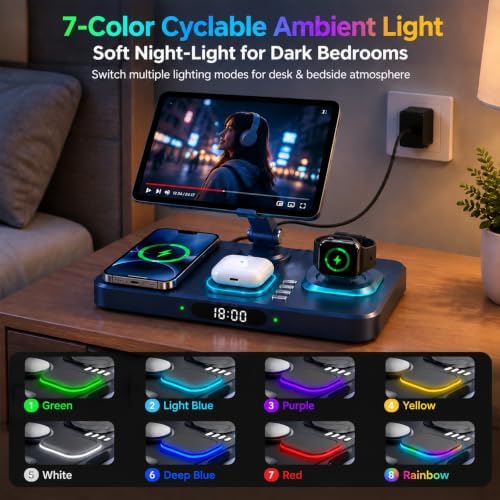 Wireless Charging Station for Apple Devices, Only for Apple Watch Charging - Image 4