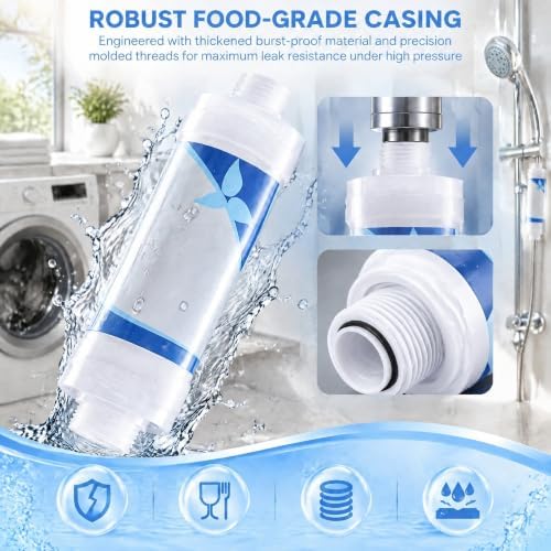 2 Pack Sediment Pre-Filter for Washing Machine & Water Heater, 10 Micron PP - Image 6