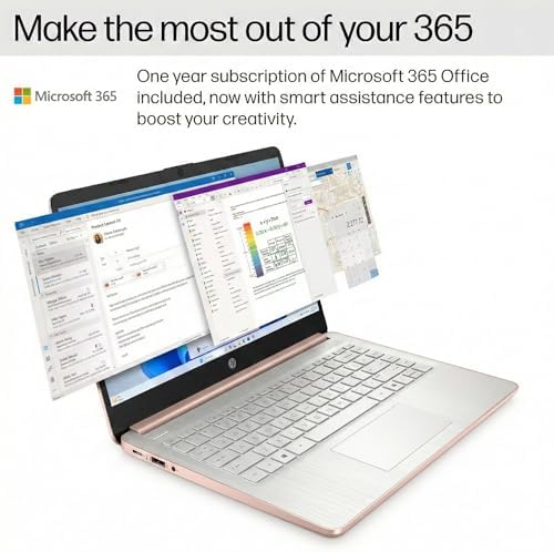 HP New Everyday Slim Laptop • 2026-2027 Edition • Microsoft Office 365 Included • Intel N150 CPU • 128GB SSD + 1TB Cloud Storage • Stunning Color • Copilot AI • Windows 11 - Image 5