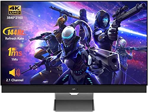 INNOCN 43 Inch 4K Ultrawide Gaming Monitor 144Hz USB Type C PC Desktop AMD Freesync Larger PC HDR400 Monitor, Built-in Stereo Speakers, DisplayPort, HDMI, Height Adjustable, Black by INNOCN