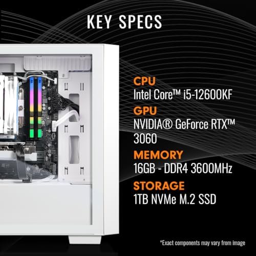 Thermaltake LCGS Versa i1260S Gaming Desktop (Intel Core™ i5-12600KF, ToughRam DDR4 3600Mhz 16GB RGB Memory, NVIDIA® GeForce RTX™ 3060, 1TB NVMe M.2, WiFi, Win11 Home) H16S-B760-360-LCS - Image 2