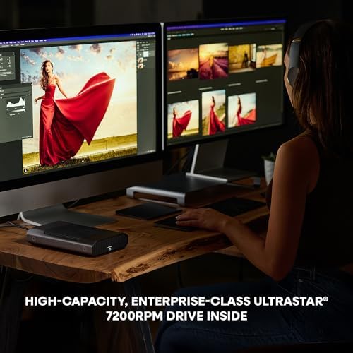G-DRIVE 22TB External Desktop Hard Drive, Enterprise-Class 7200RPM Ultrastar Hard Drive Inside, USB-C (10Gbps), up to 280MB/s Read and 280MB/s Write, Mac-Ready - SDPHF1A-022T - Image 4