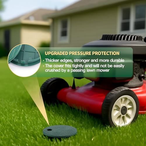 Sprinkler Valve Cover，ID 5.5" OD 6" Sprinkler Irrigation Valve Box,Valve Box Cover Lid for Outdoor Sprinkler Irrigation Control Water System Lawn,Ideal for Irrigation Systems & Landscaping - Image 5