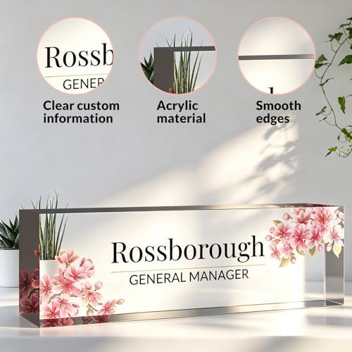 Custom Name Plate for Desk, Desk Name Plate Personalized, Acrylic Desktop Ornament, Stylish Office Decor, Appreciation Present for Boss, Social Worker, Teacher, Nurse, Employee - Image 4